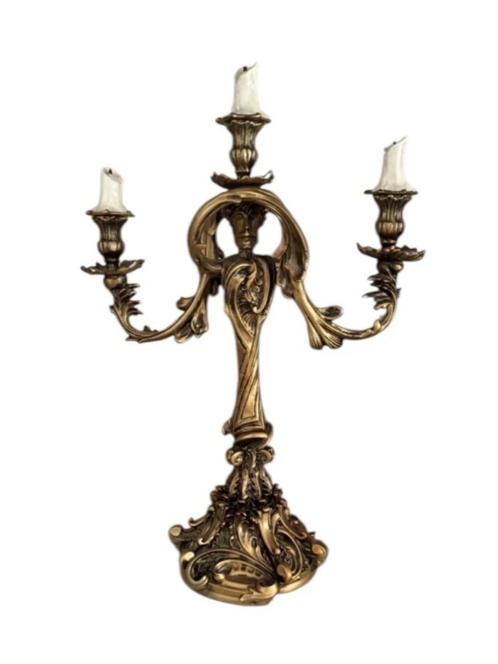 Disney’s Beauty And The Beast Live Action Gold Lumiere Candlestick​ Candelabra